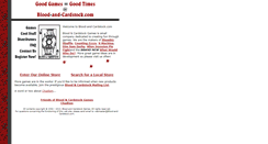 Desktop Screenshot of blood-and-cardstock.com